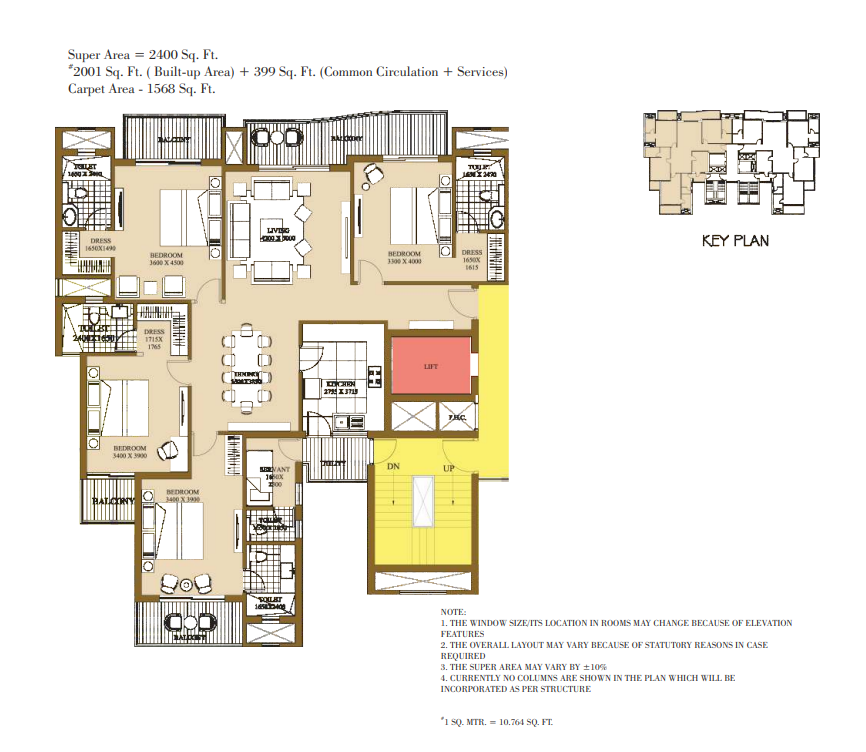 ATS Picturesque Reprieves 4 BHK | 3200 Sq.Ft